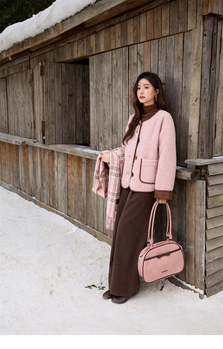 Mishow Cotton Padded Fur Collar Warm Jacket MXE92W0986