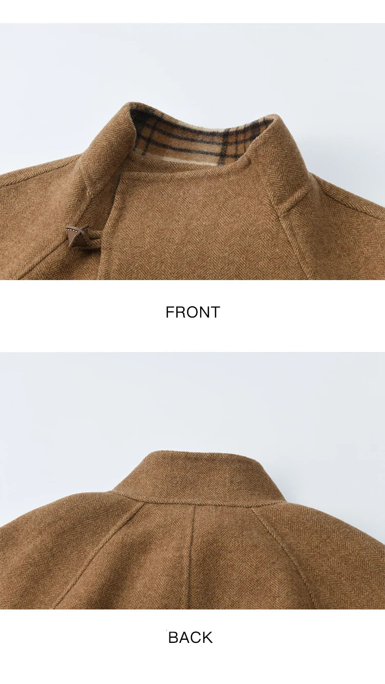 Mishow Plaid Double-Faced Wool Coat MXE89W0898
