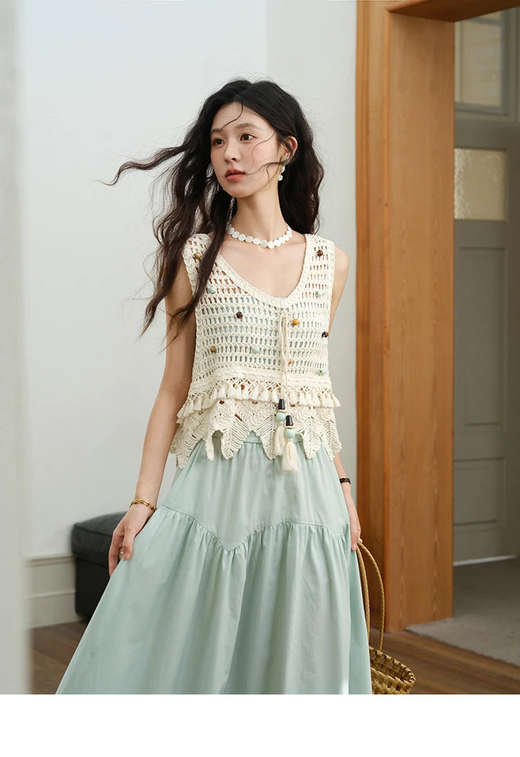 MISHOW High Waist A-Line Skirt Slim Elastic Waist MXE37B0749