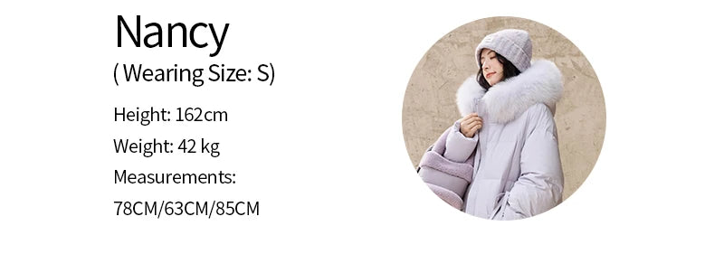 Mishow Hooded Thickened 90% Down Long Jacket MXD36Y0051